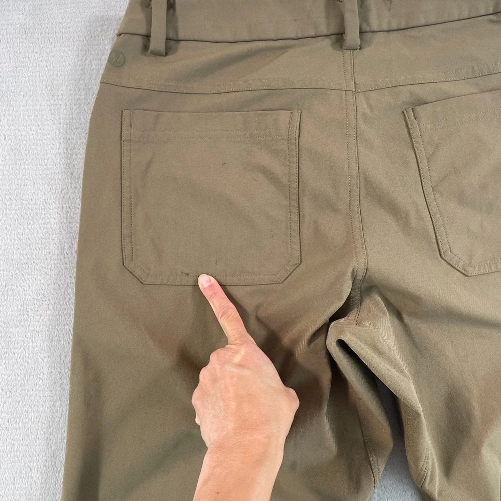 Lululemon ABC Classic Pants Men 30x31 Artifact Warpstreme Stretch Wicking Casual